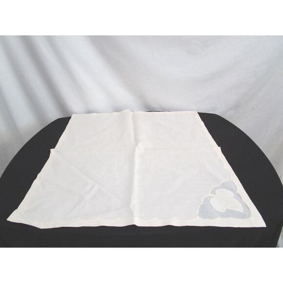 Set of 4 Vintage Ivory Cotton & Ivy Lace Placemats & 4 Napkins - Picture 6 of 8